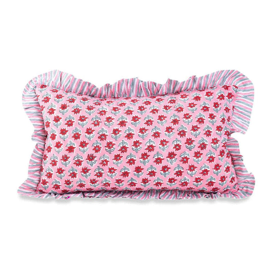 Ruffle Lumbar Pillow - Sabrina