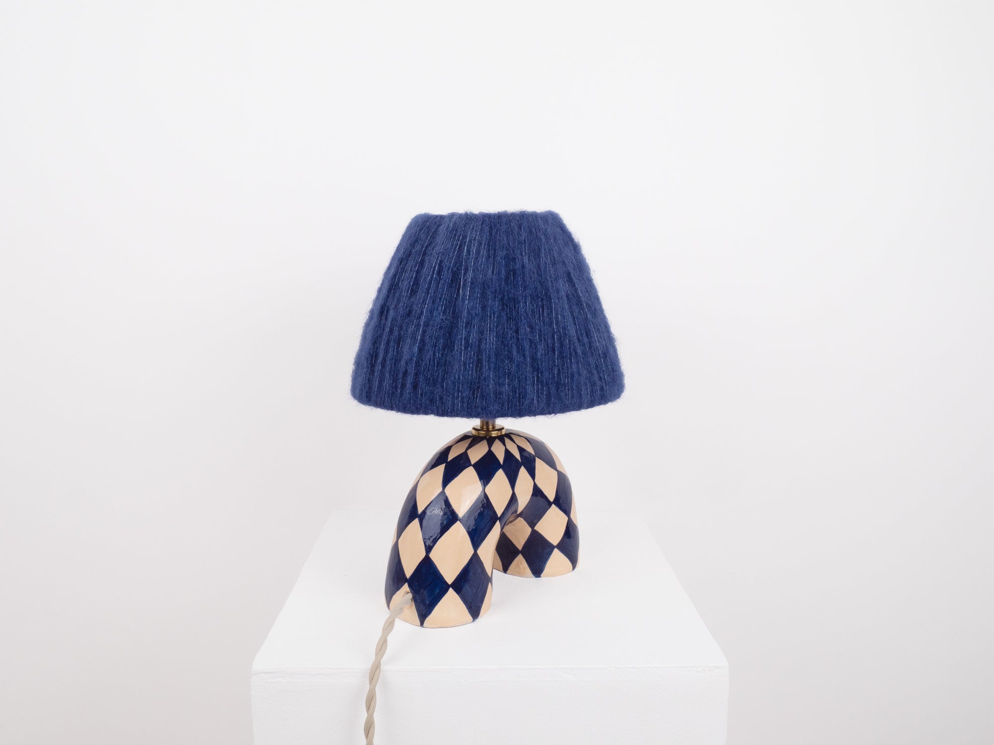 'Me' Table Lamp - Blue Diamond