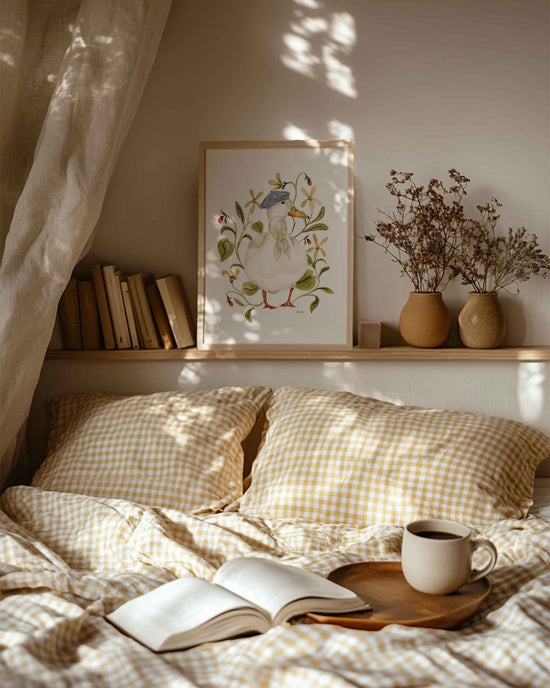 A Pause In The Petals Art Print