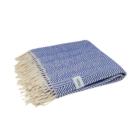 100% Blue Cotton Blanket