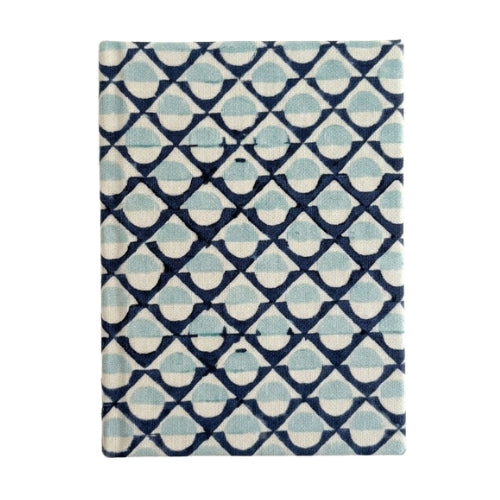 Handcrafted Sustainable Diary Journal Notebook , Blue Mosaic -A5 (Set of 2)