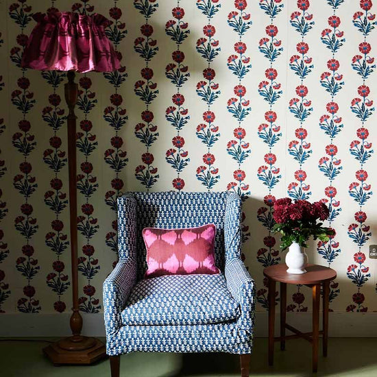 Lampshade Flirty Skirt Ikat Diamond Claret Pink