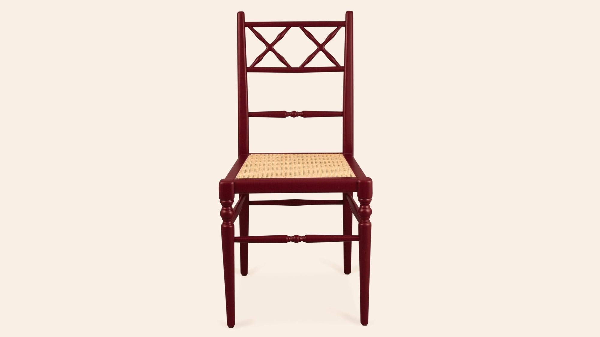 Pair of Chiara Dining Chairs, Pomegranate