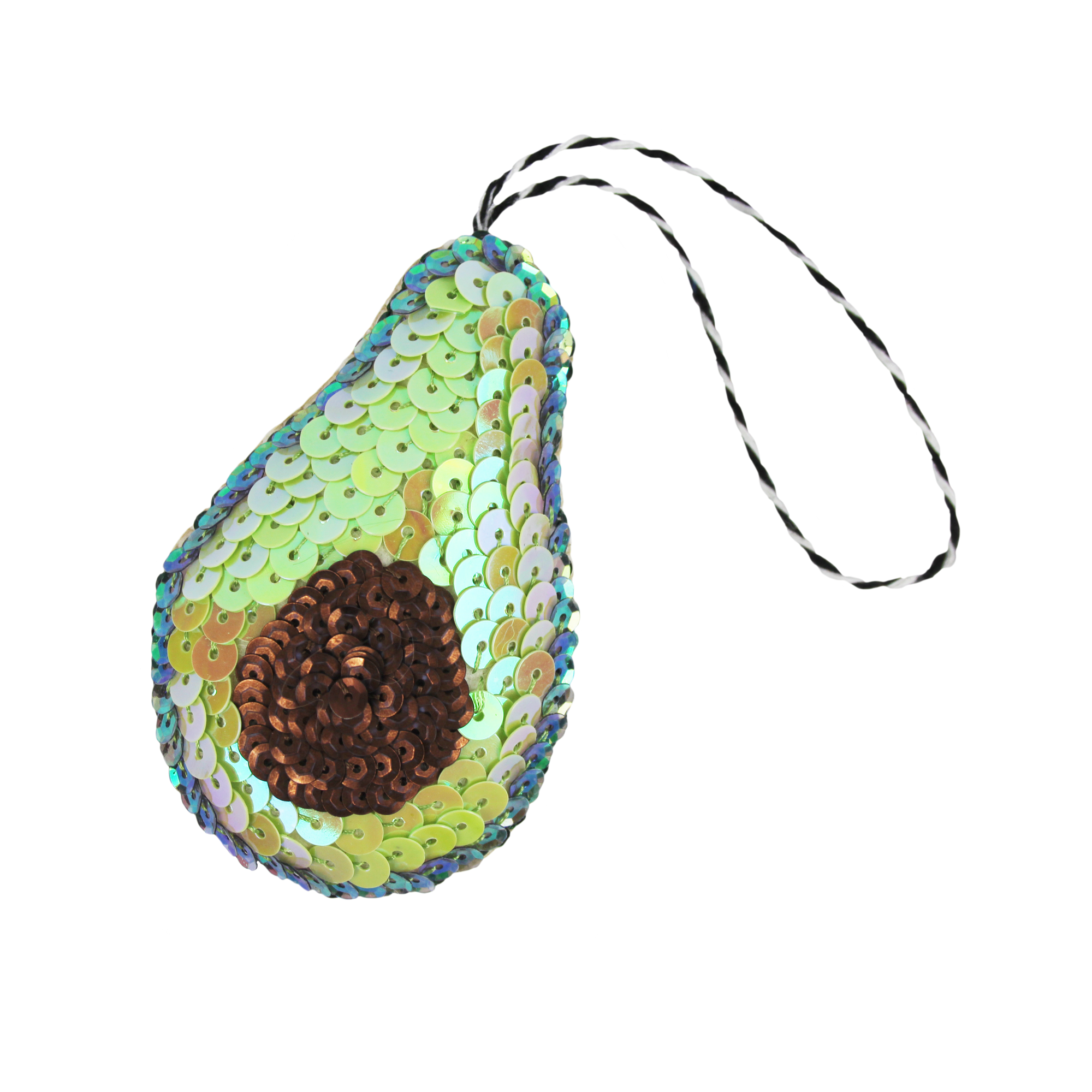 Avocado Sequin Hanging Ornament
