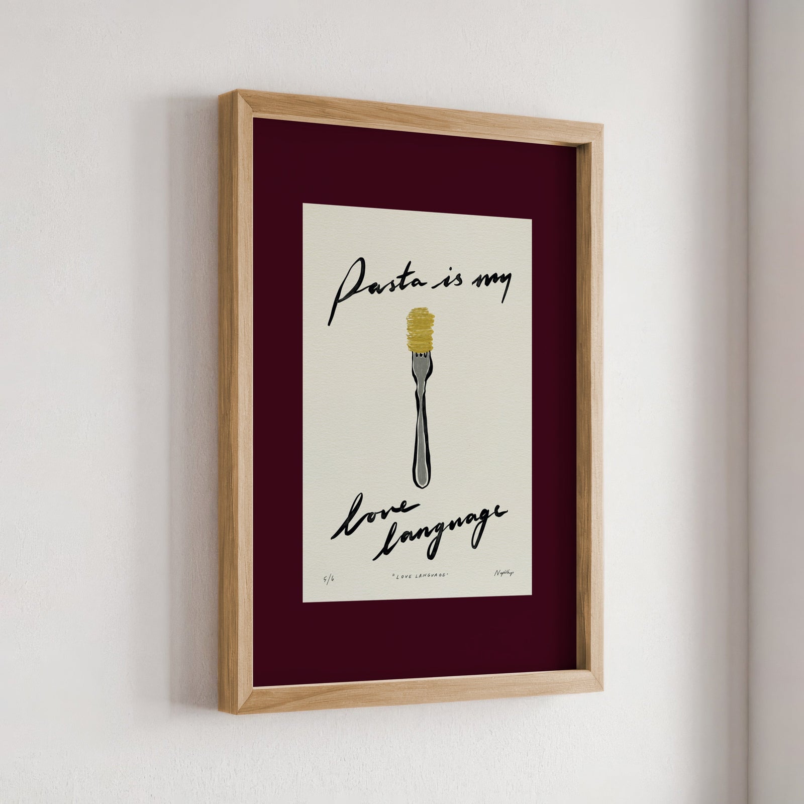 Pasta Is My Love Language Print