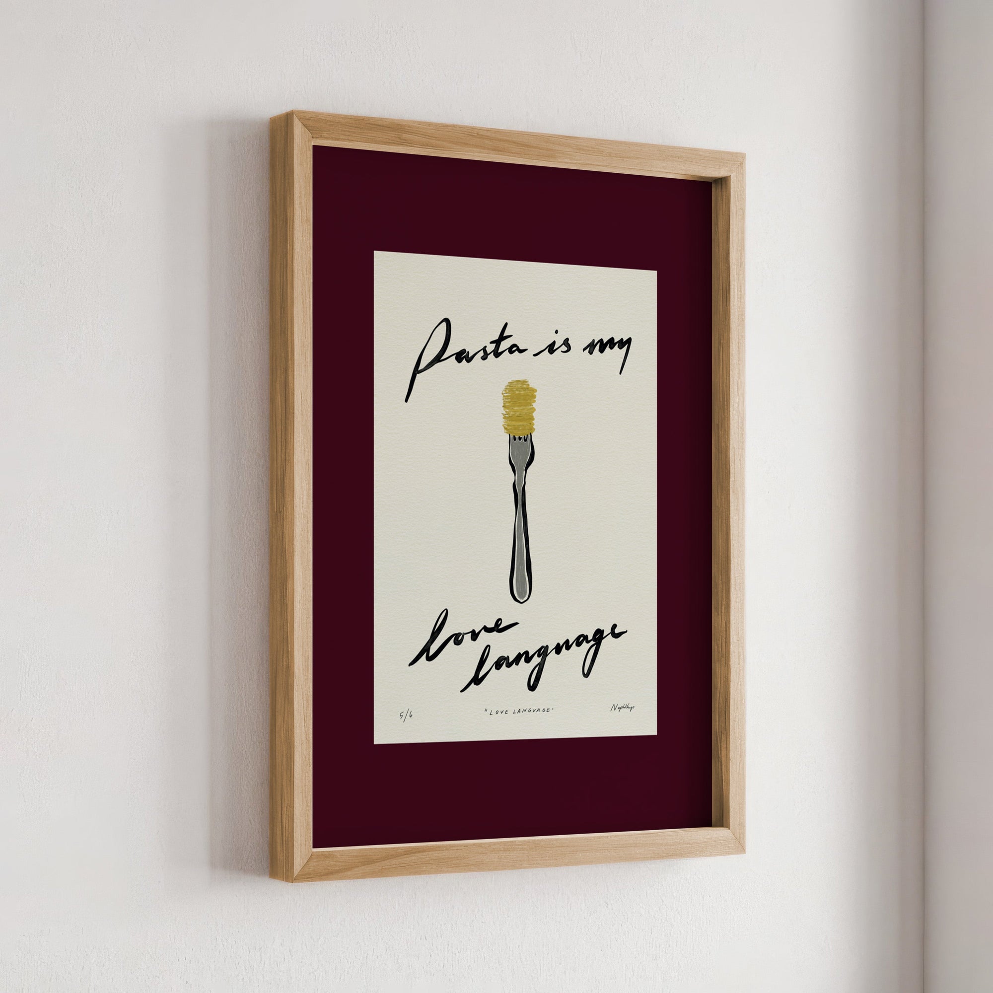 Pasta Is My Love Language Print