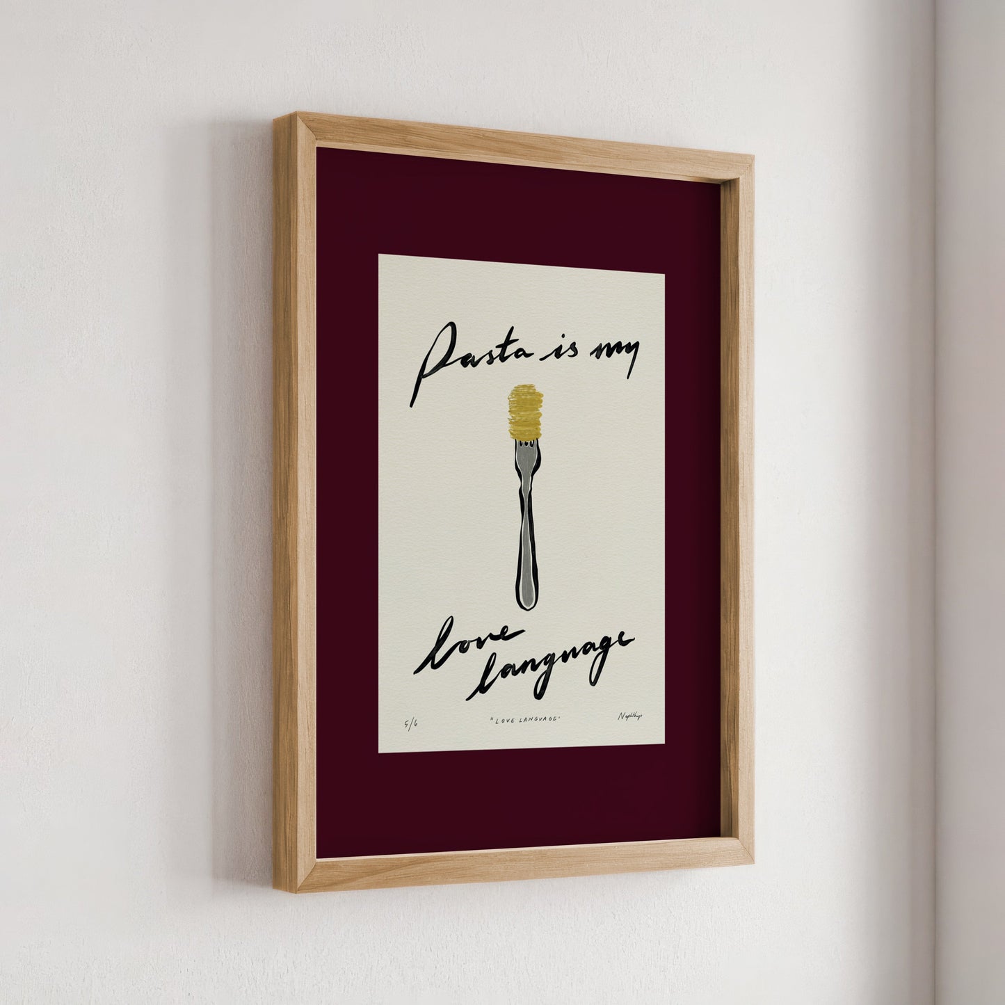 Pasta Is My Love Language Print