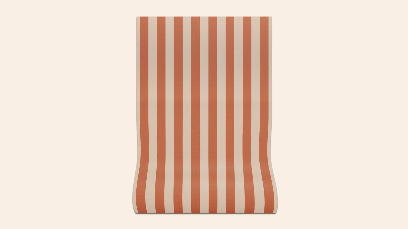 Sonia Stripe Wallpaper, Ginger, Roll