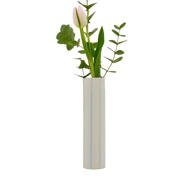 Striped Vase Blue