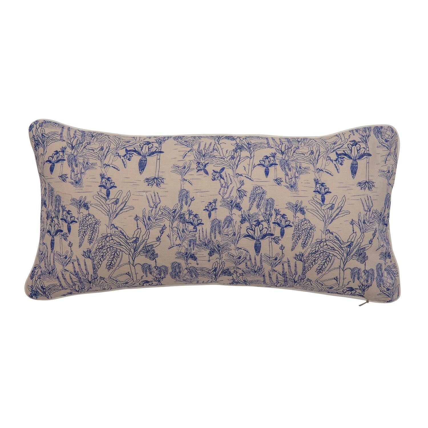 Tropicalia | Porcelain Blue Small Cushion
