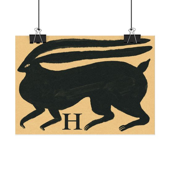 Tabby Booth Fine Art Print • H for Hare