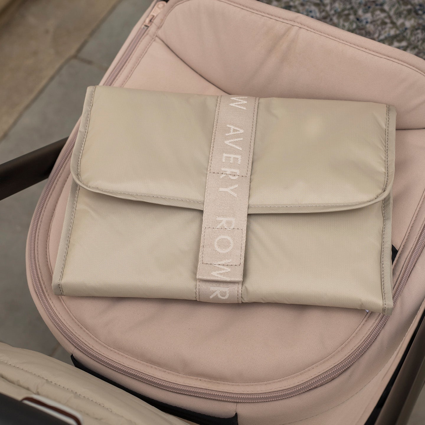 Recycled Nylon Travel Baby Changing Mat - Oyster