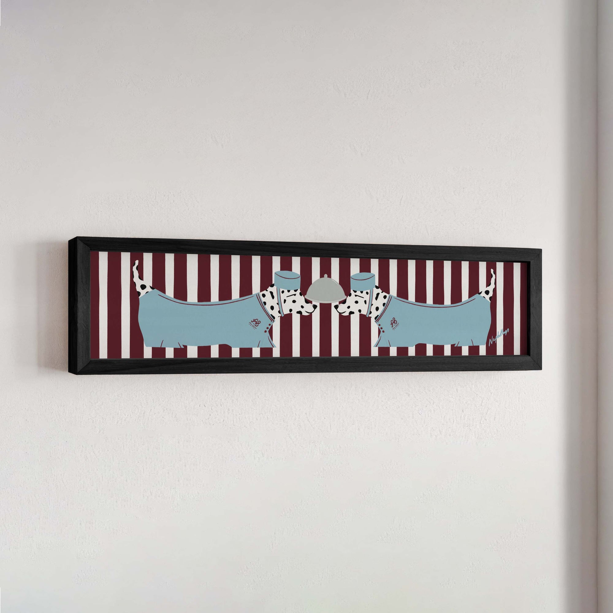 Dalmatian Panoramic Framed Print