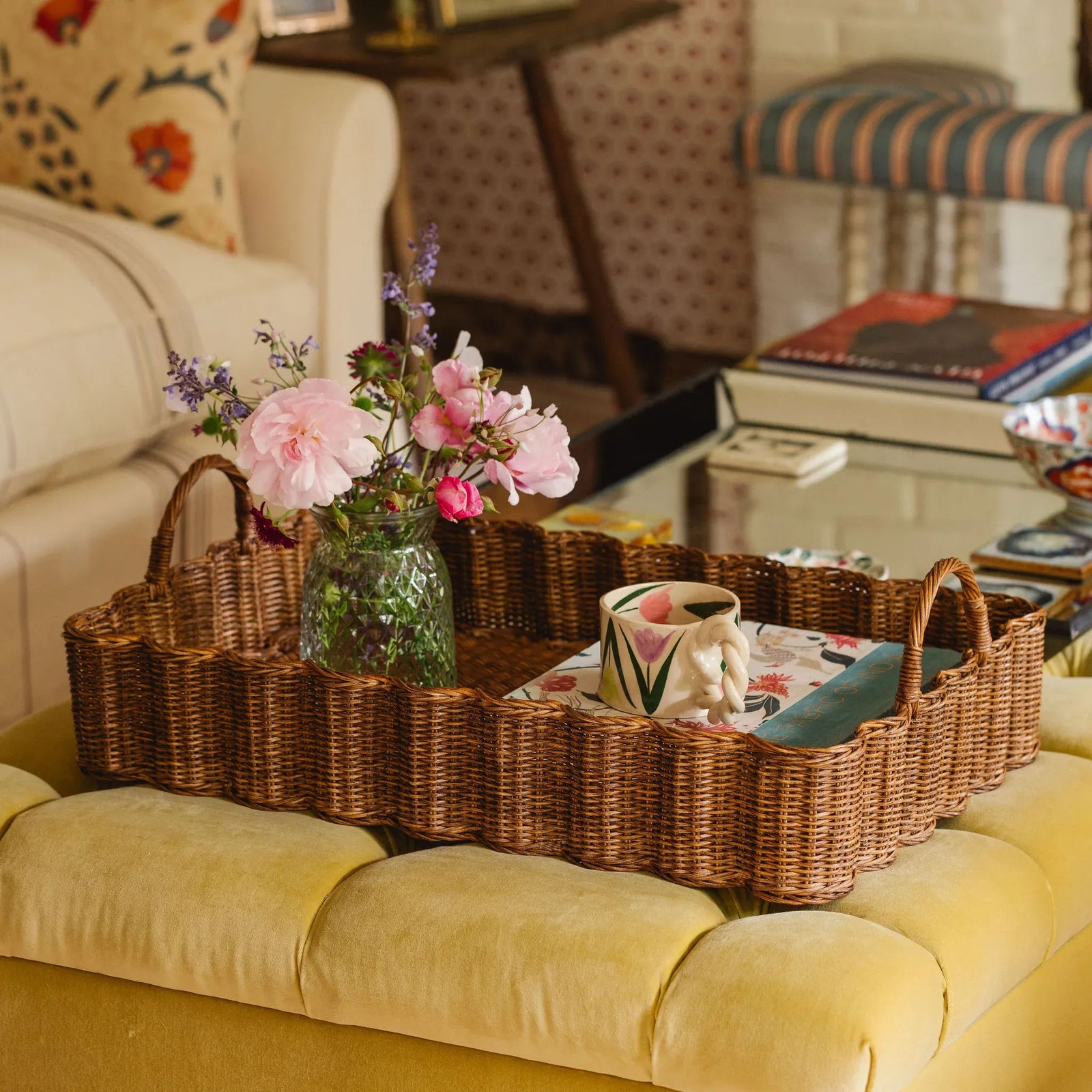 Big Wavy Tray (Teak Stained)