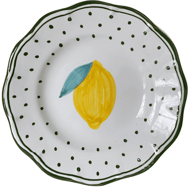 Plumetis Plate Lemon Green - 16cm