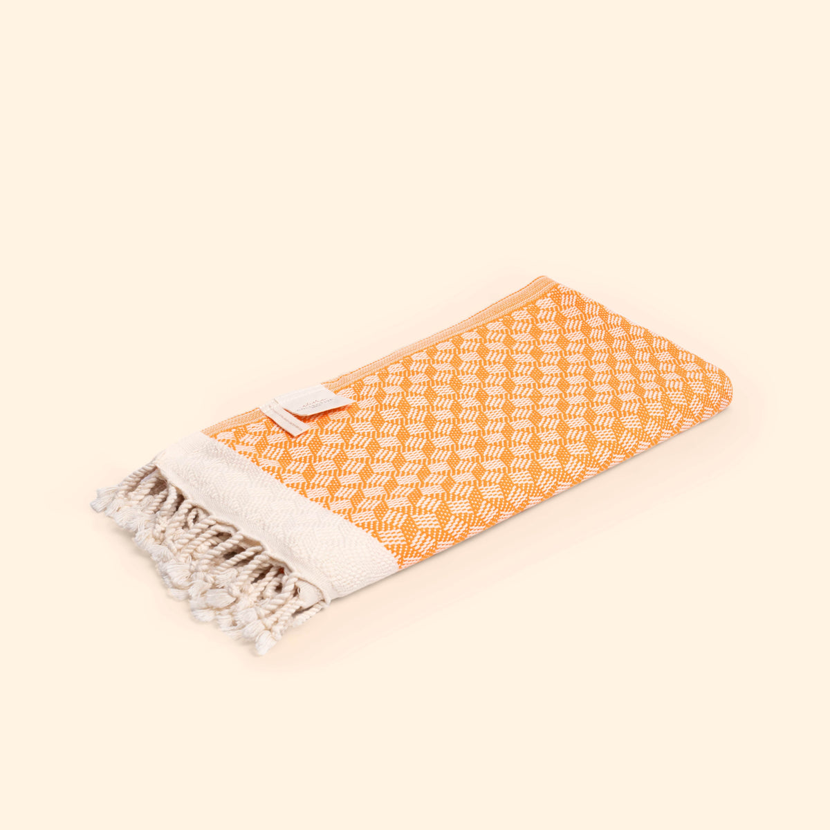 Modern Love Pure Cotton Bath Towel In Sicilian Orange