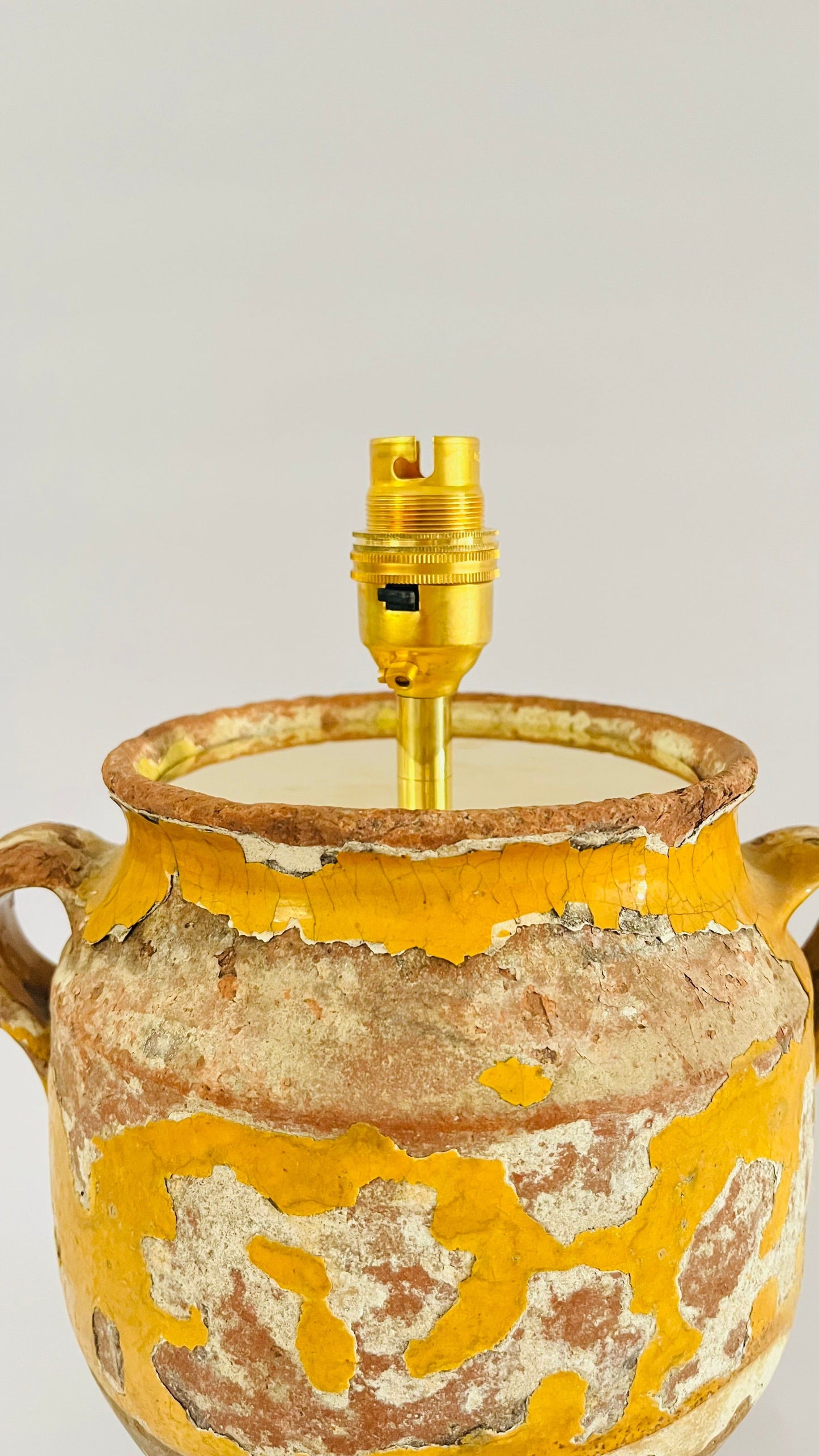 Antique French Confit Jar Lamp