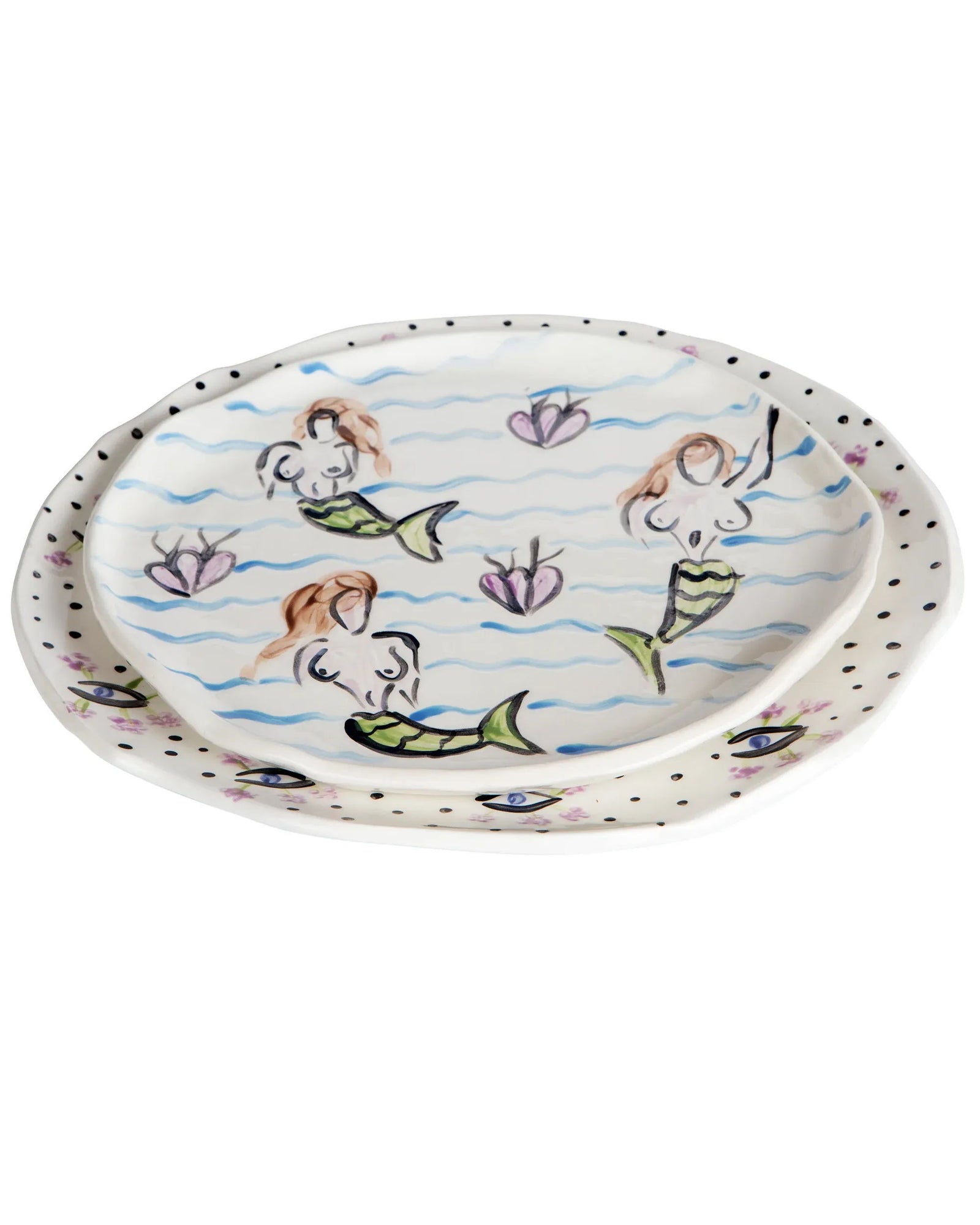 Mermaids & Waves Plate II
