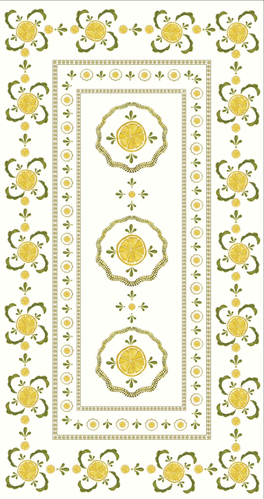 Citrus Lemon Table Linen For Penny Morrison