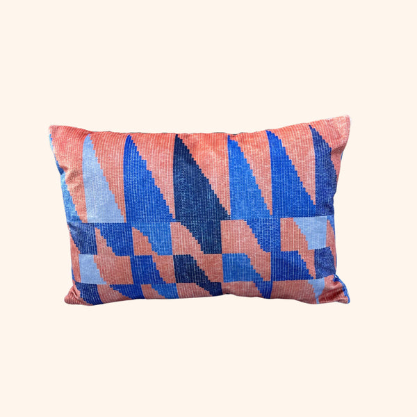 Uju Cushion - In Gold And In Blue