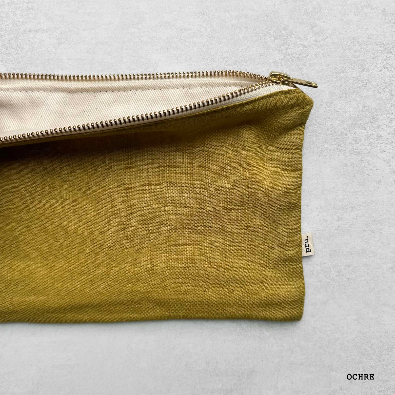 The Linen Pouch Bag - Flat