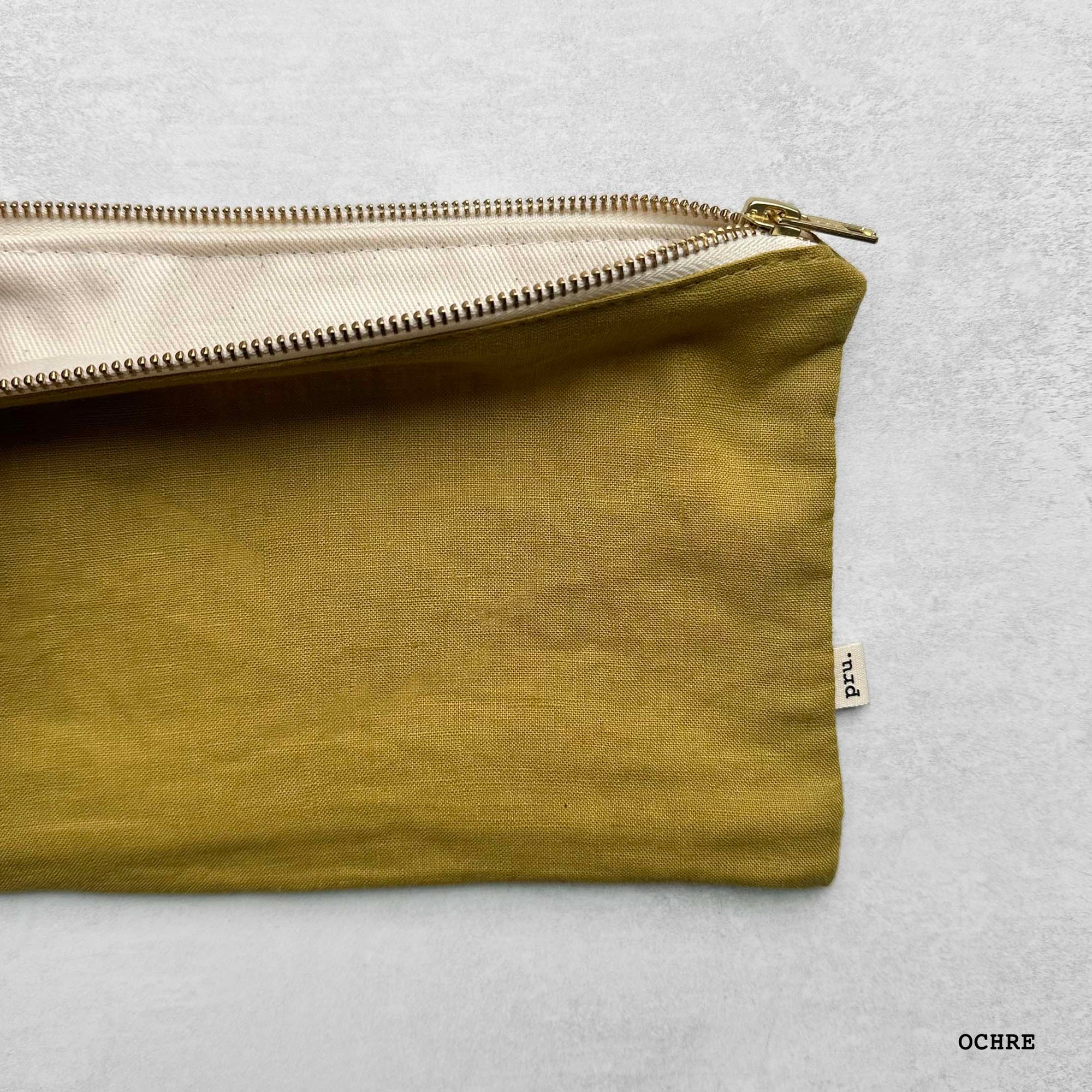 The Linen Pouch Bag - Flat