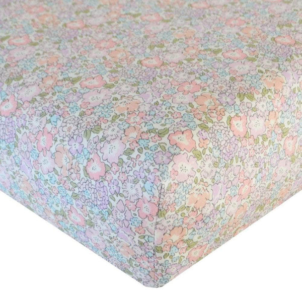 Fitted Sheet Made With Liberty Fabric Michelle Lilac