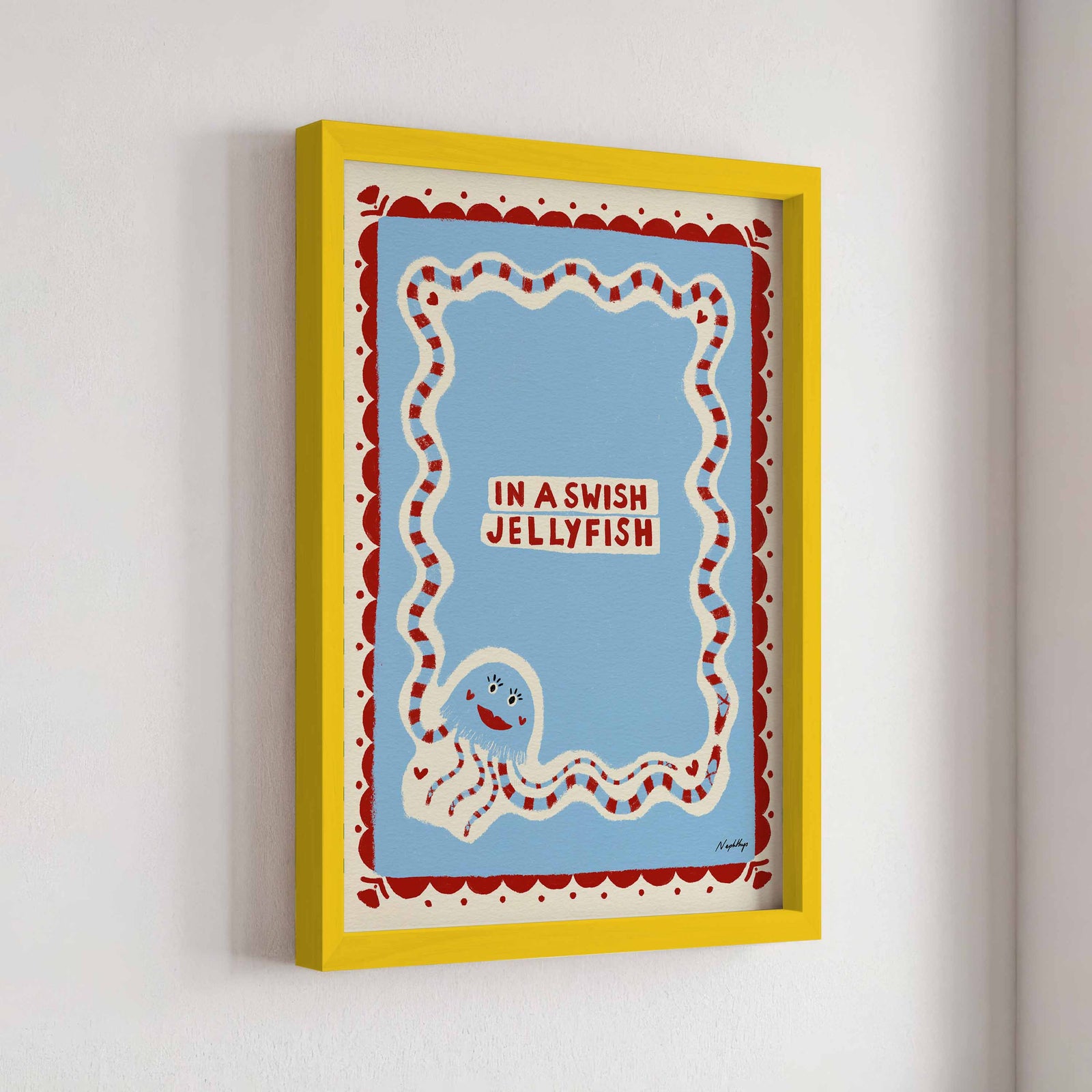 In a Swish Jellyfish Print