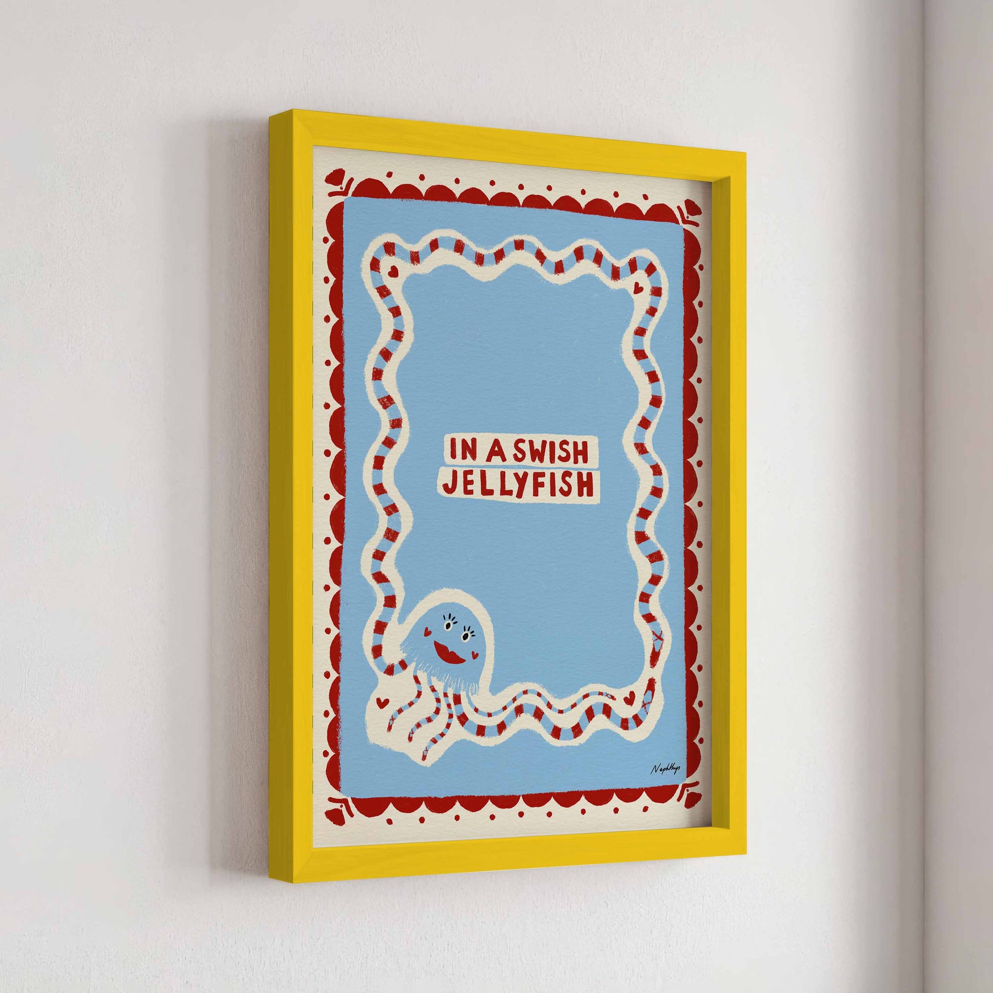 In a Swish Jellyfish Print