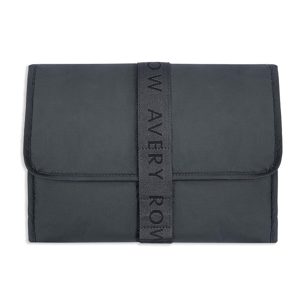 Recycled Nylon Travel Baby Changing Mat - Soft Black