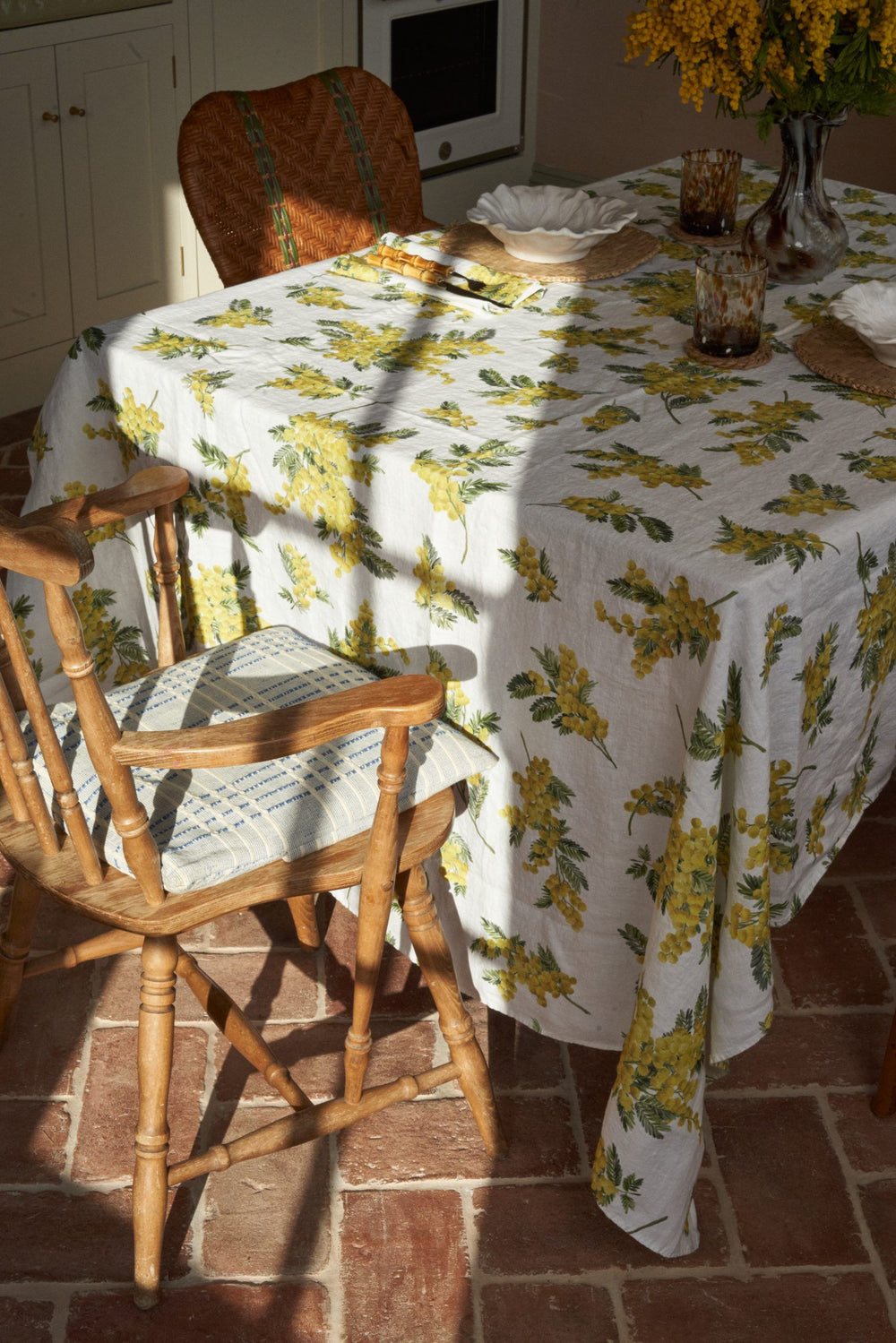 Mimosa Linen Tablecloth