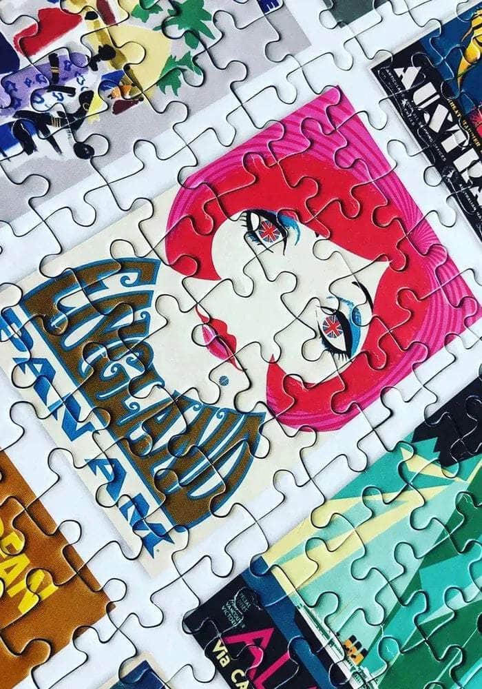 Wanderlust Vintage Travel Puzzle