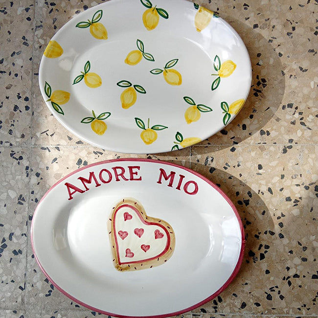 Oval Plate Lemons POPOLO x BONTON