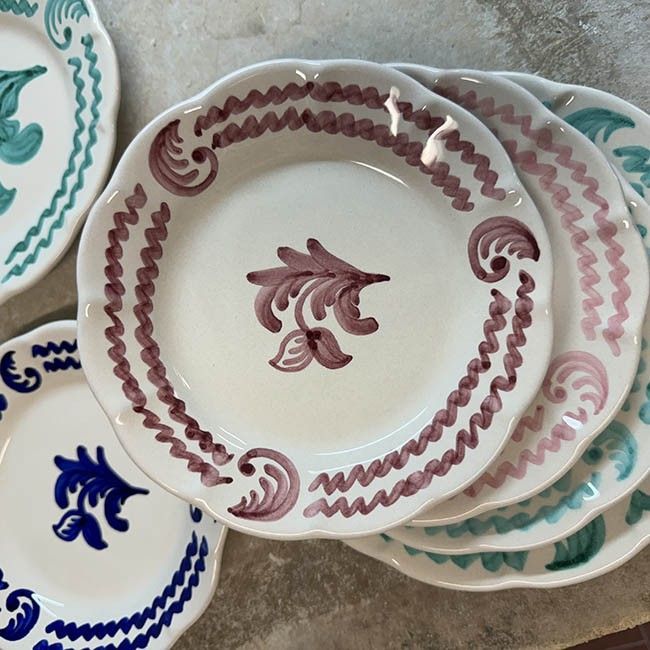 Antica Plate 25cm Burgundy