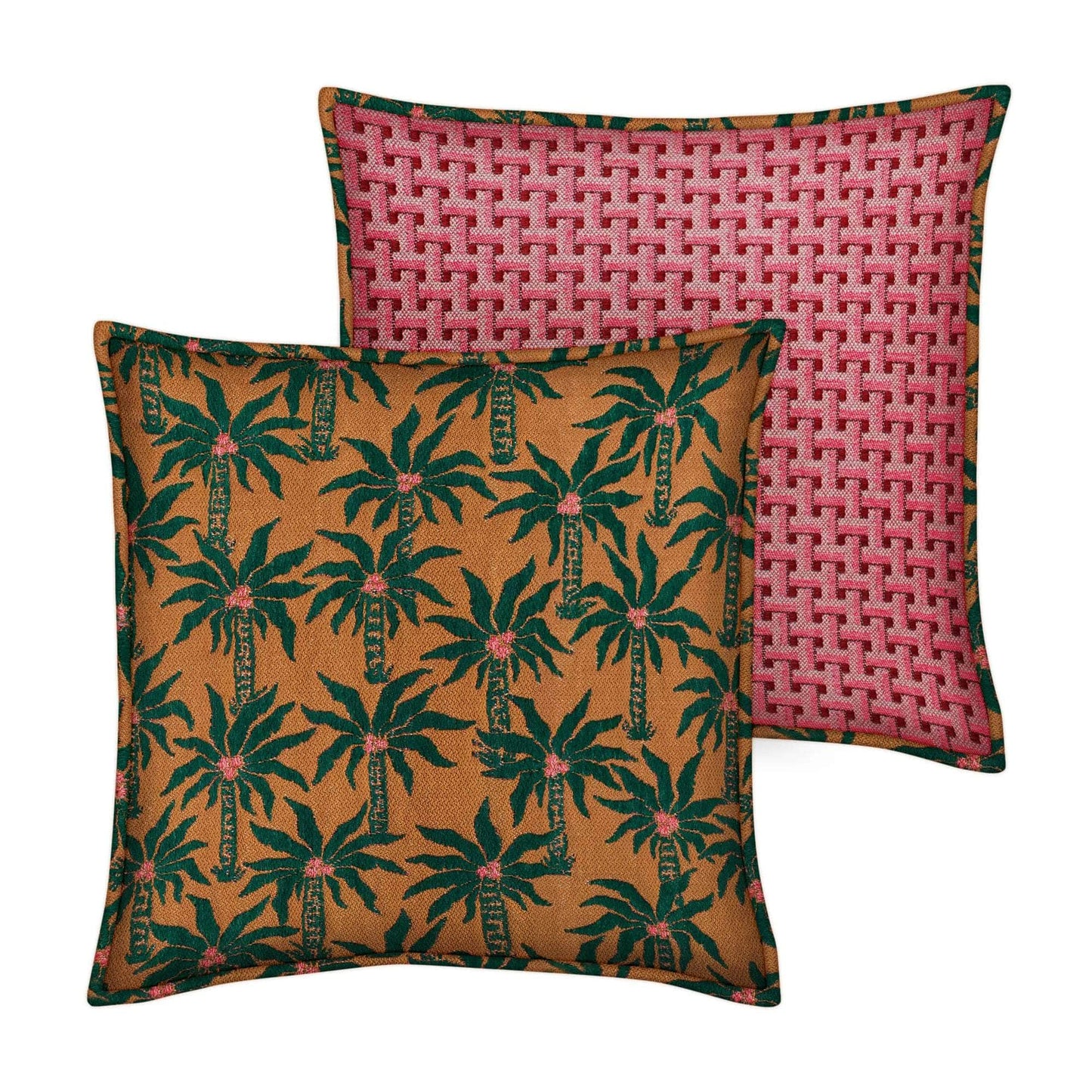 Double Sided Cushion Laura Moss & Caramel x Janis Bordeaux & Pink