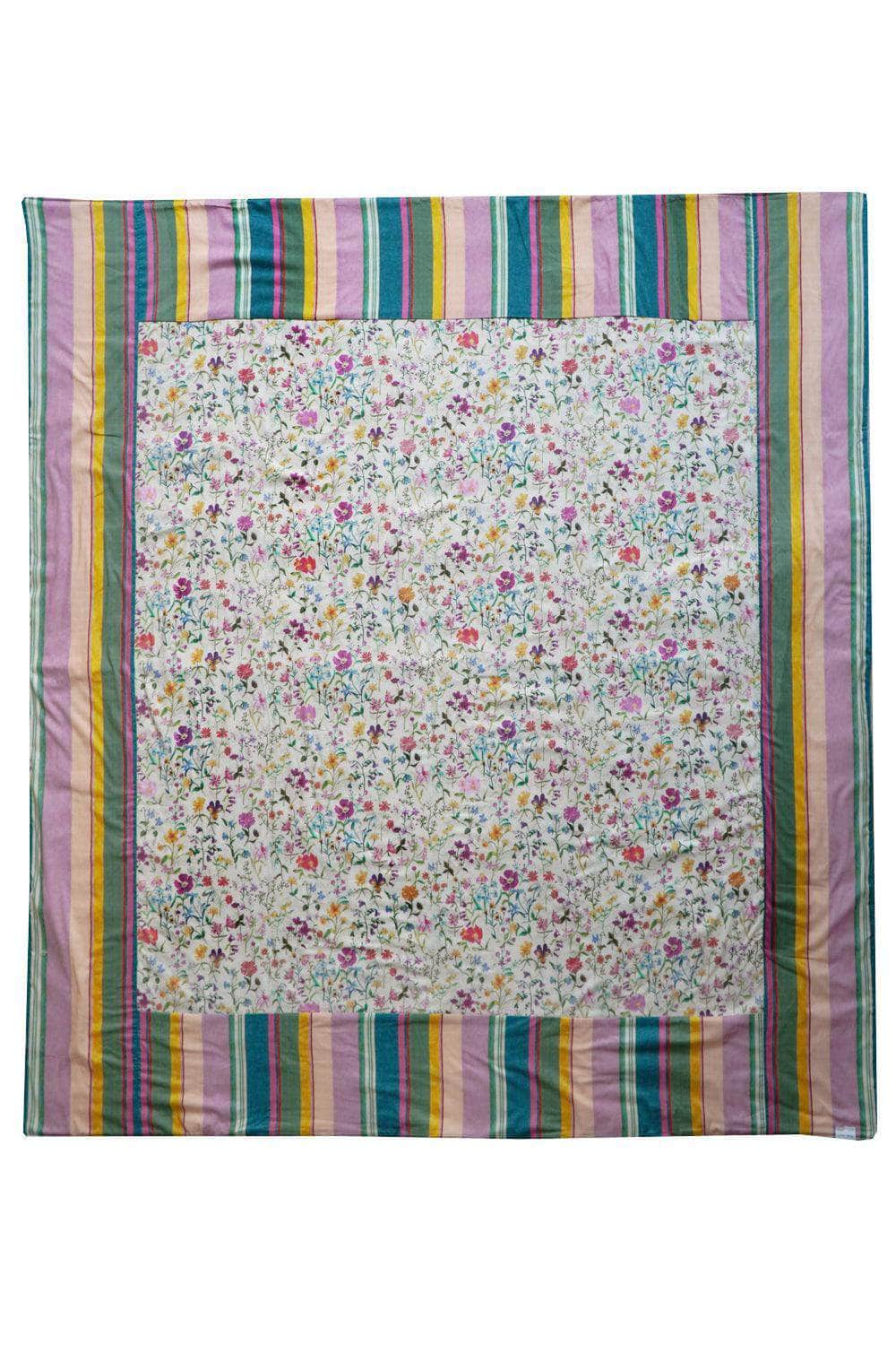 Picnic Blanket Made With Liberty Fabric Linen Garden