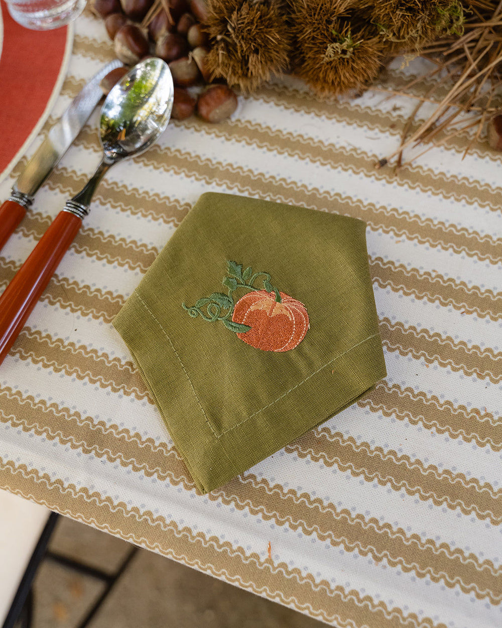 Green Pumpkin Napkin