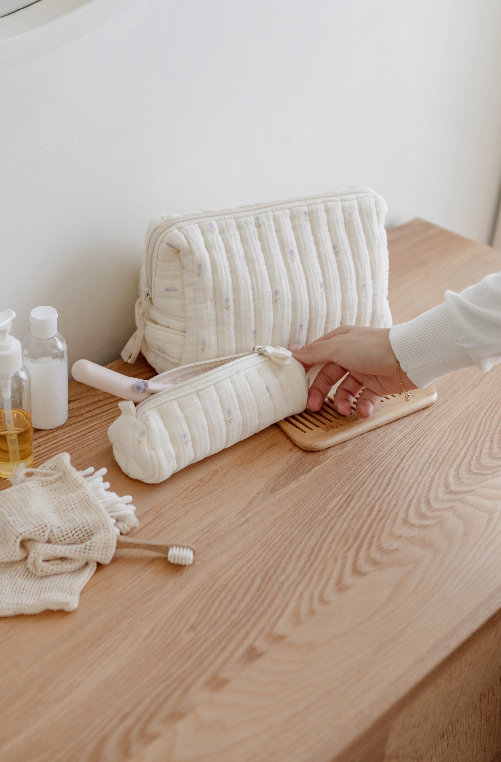 Soft Roll Pouch – Lavender Field