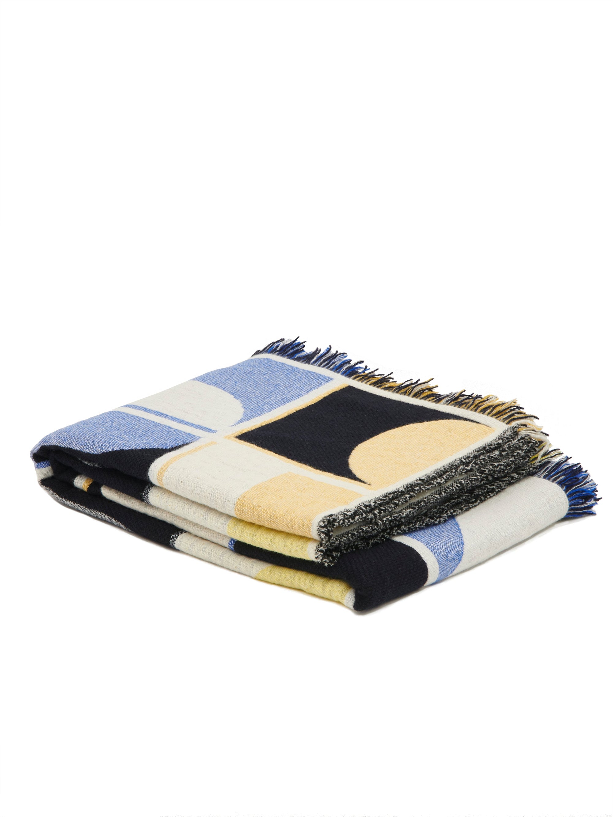 Grid Blanket Blue + Yellow