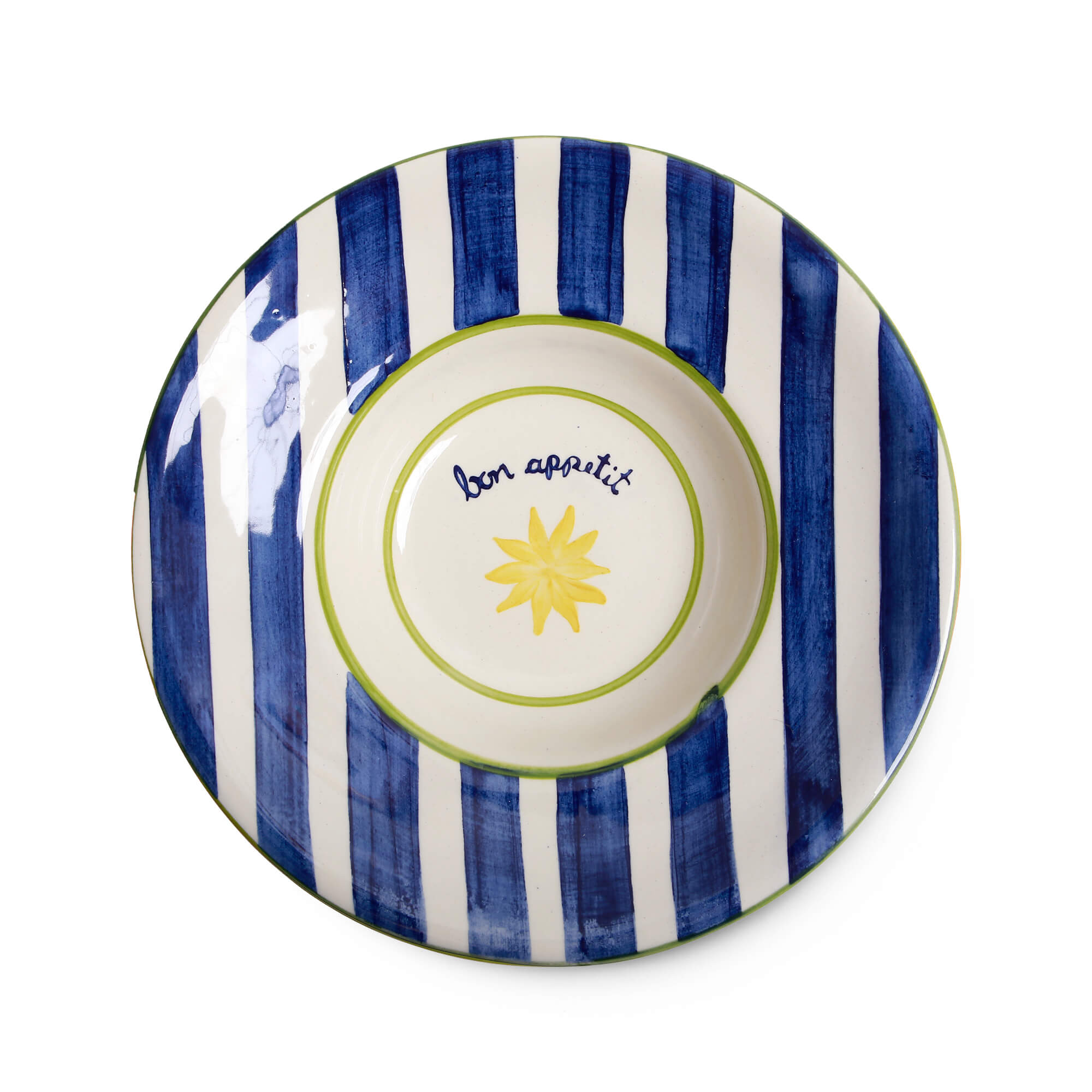 Loulou Blue Pasta Plates Set-Of-Four