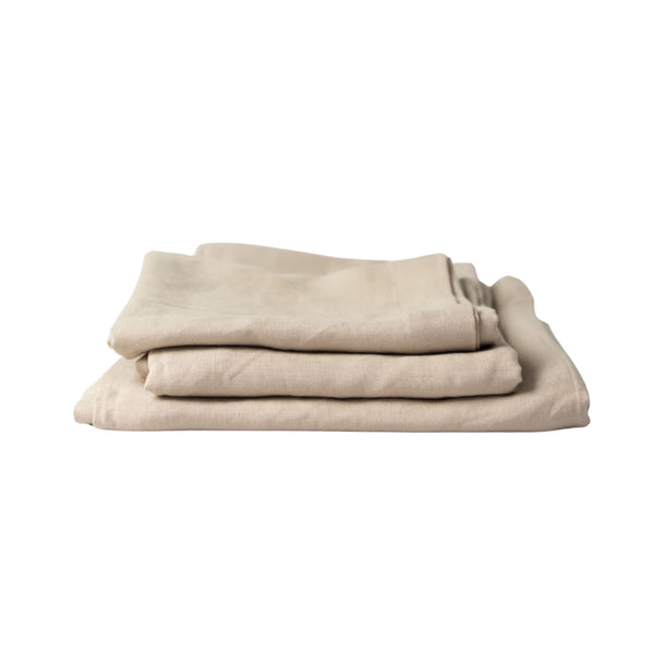 Beige Linen Tablecloth