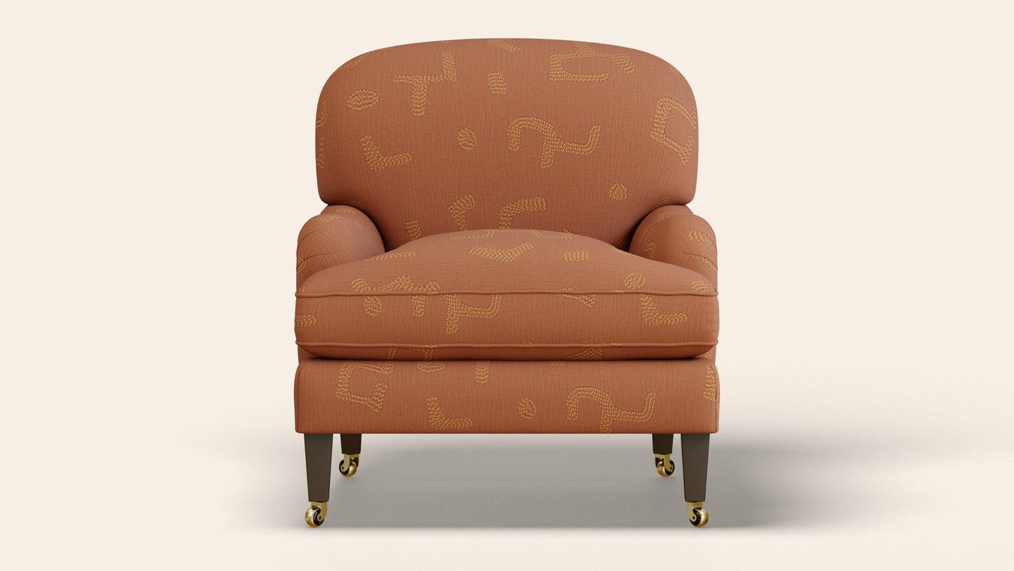Sofia Armchair, Raphia, Tobacco