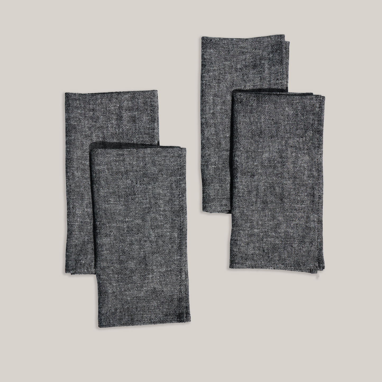Charcoal Chambray Napkins | Set of 4