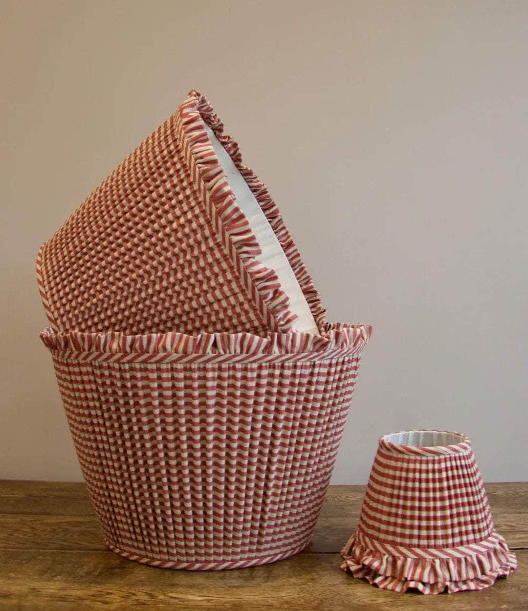 Striped Cross Cherry Lampshade
