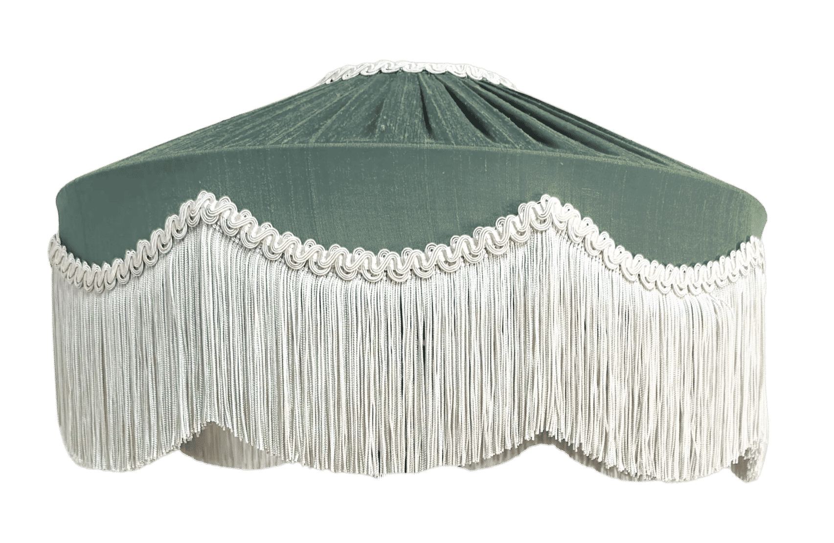 The Peggy Silk Fringed Lampshade - Design Your Own-