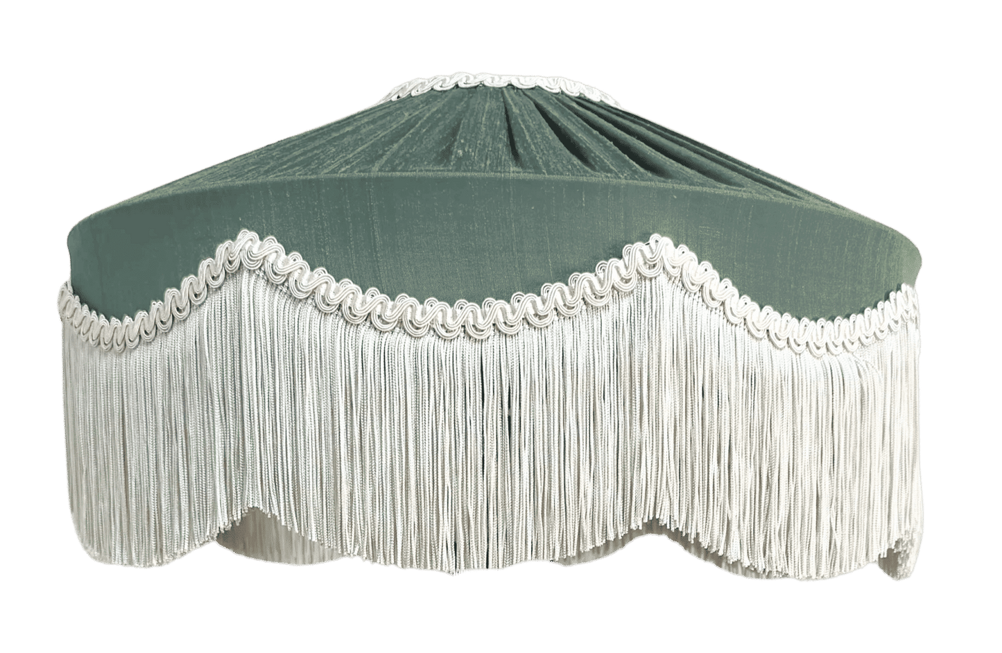The Peggy Silk Fringed Lampshade - Design Your Own-
