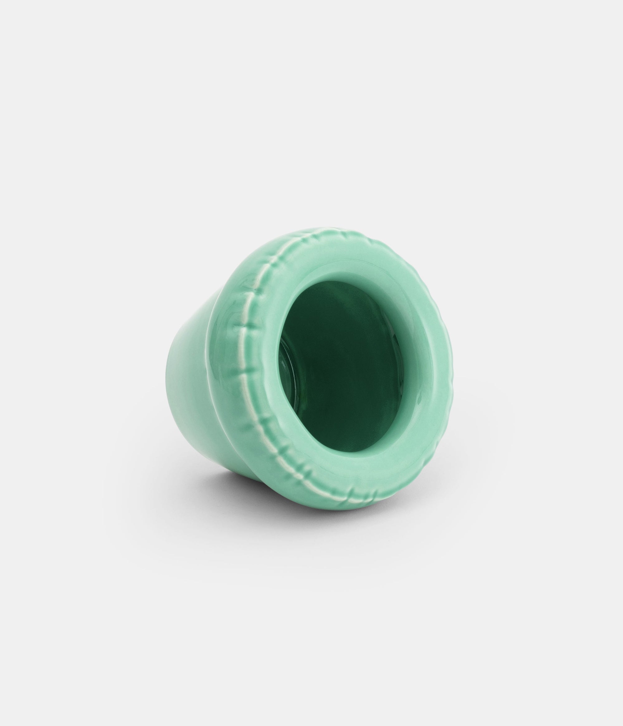 Small Planter 'LOUIS' Seafoam Gloss
