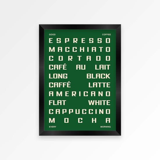 Coffee Guide Print