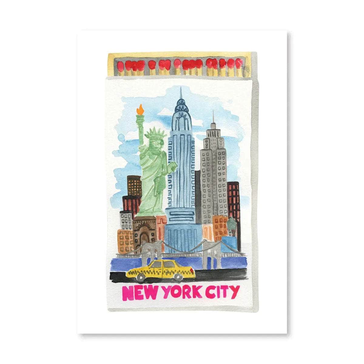 New York City Matchbook Print