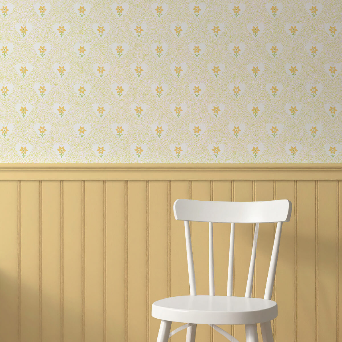 Daffodil Hearts Wallpaper - Yellow